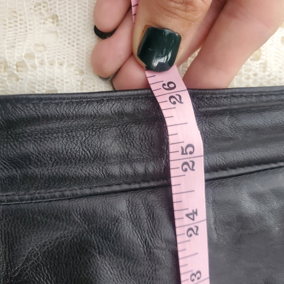 Firenze Genuine Leather Pencil Skirt Size 8 EUC - Picture 3 of 8